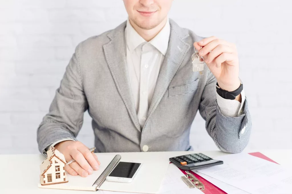 Lawyer holding keys