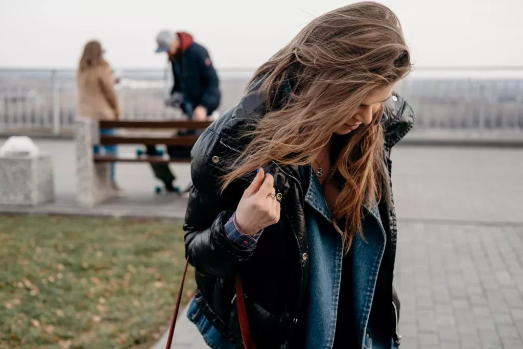 Woman staying alone