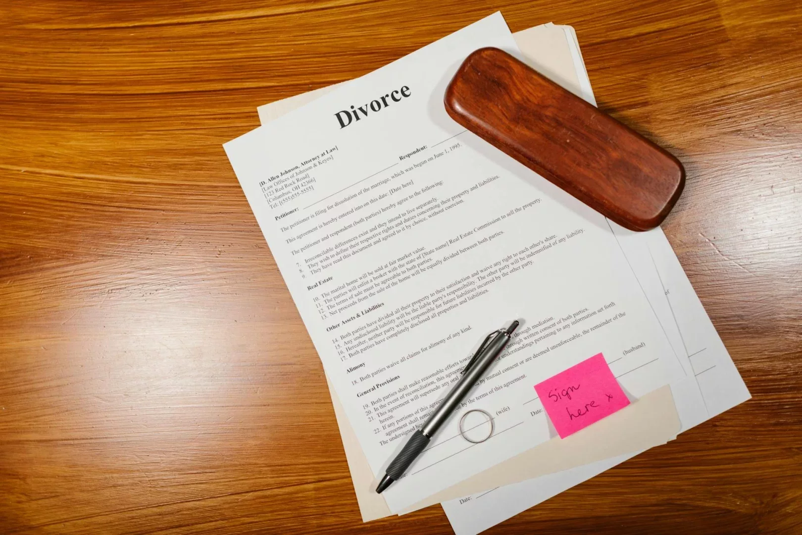 Filling papers for second divorce